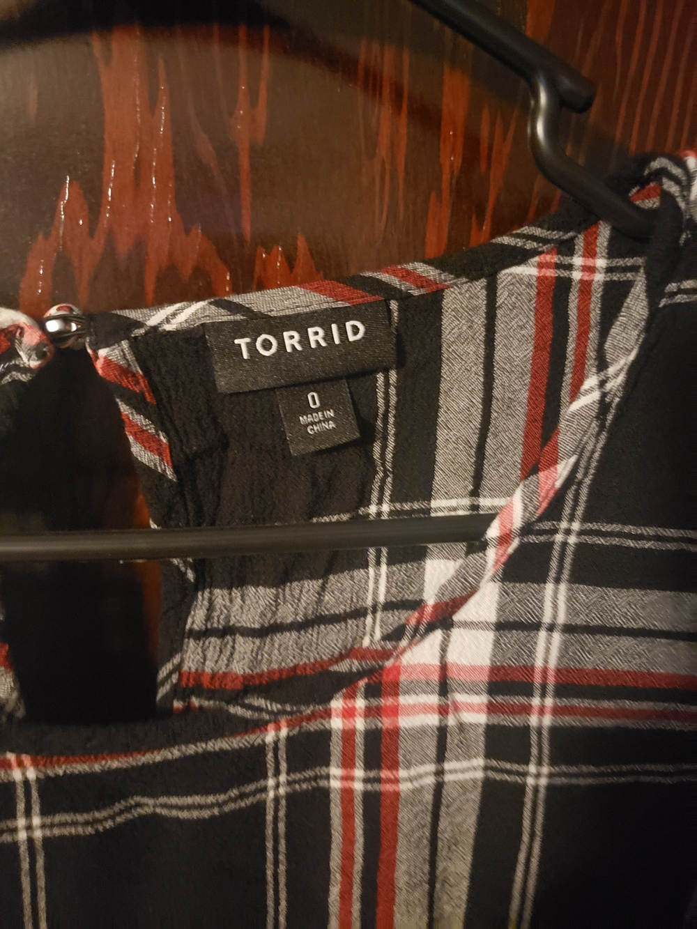 torrid Black, Red & White Plaid Tank Top